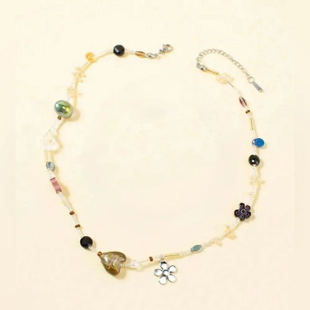 Bohemian beaded necklace N973